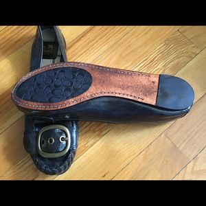 Coach Shoes - COACH black patent leather flats w/buckle size 8 Coach Shoes - COACH black patent leather flats w/buckle size 8
